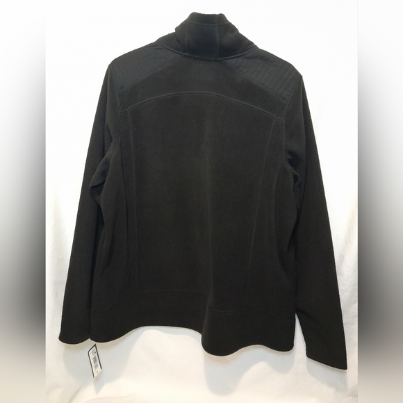 - Mta Sports Plush Micro Fleece Zip Up Mock Neck Jacket with Thumb holes 2X - Picture 3 of 15